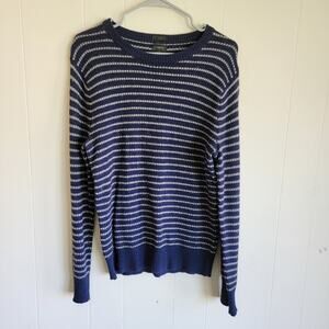 J Crew Mens Slim Fit Wool Blend Striped Sweater